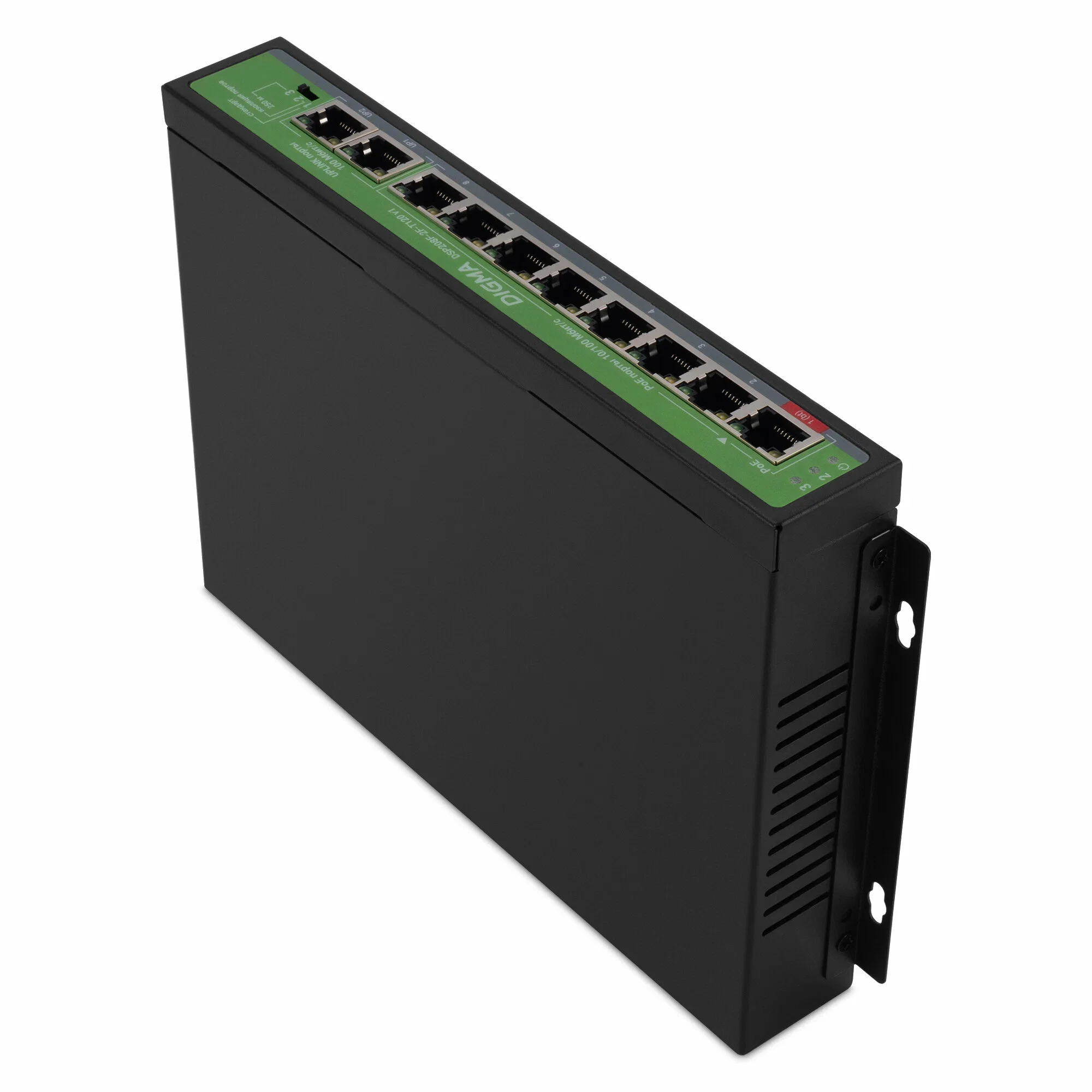 Коммутатор Digma DSP208F-2F-T120 DSP208F-2F-T120 V1 10x100 Мбит/с 8PoE 8PoE+ 1PoE++ 120W неуправляемый
