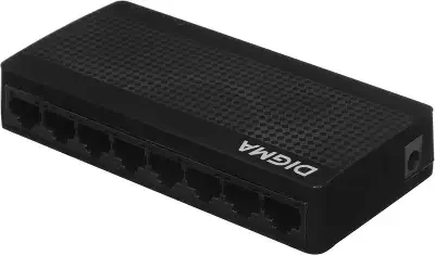 Коммутатор Digma DSW-108GE DSW-108GEV2 (L2) 8x1 Гбит/с неуправляемый