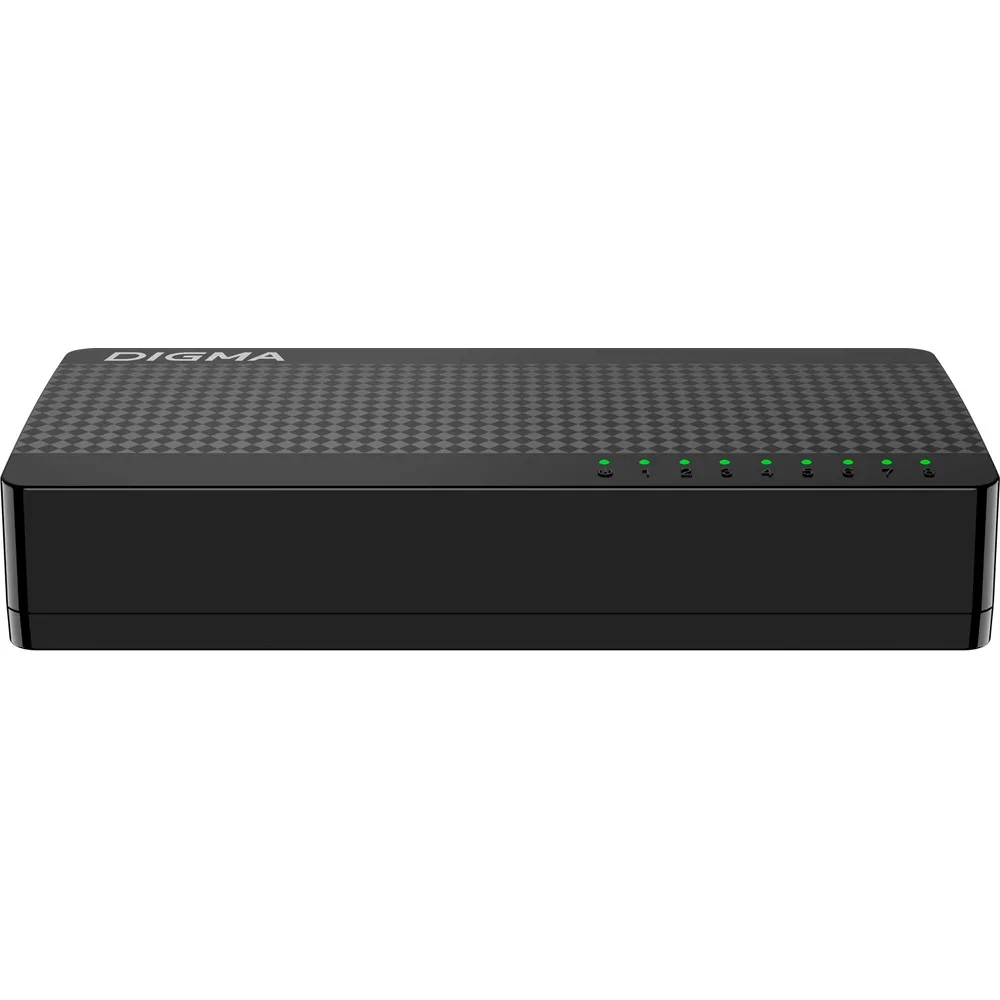Коммутатор Digma DSW-108GE DSW-108GEV2 (L2) 8x1 Гбит/с неуправляемый