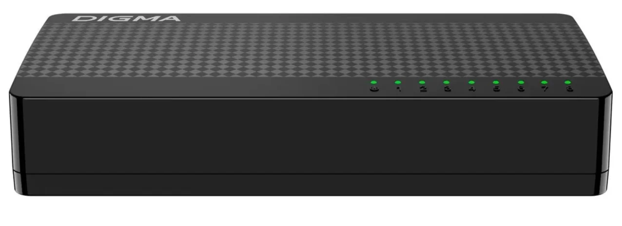 Коммутатор Digma DSW-308FE 8x100Mb неуправляемый