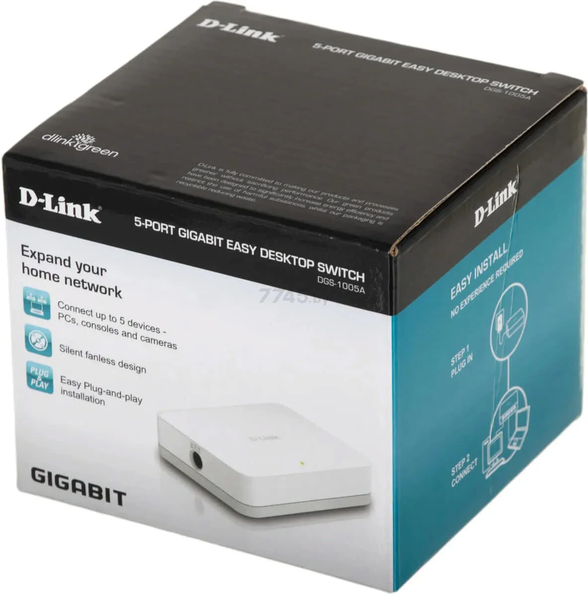 Коммутатор D-Link DGS-1005A Unmanaged Switch 5x1000Base-T, plastic case