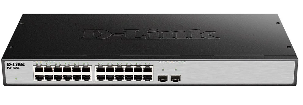 Коммутатор D-Link DGS-1026P DGS-1026P/A1A 24x1 Гбит/с 2SFP 240W неуправляемый