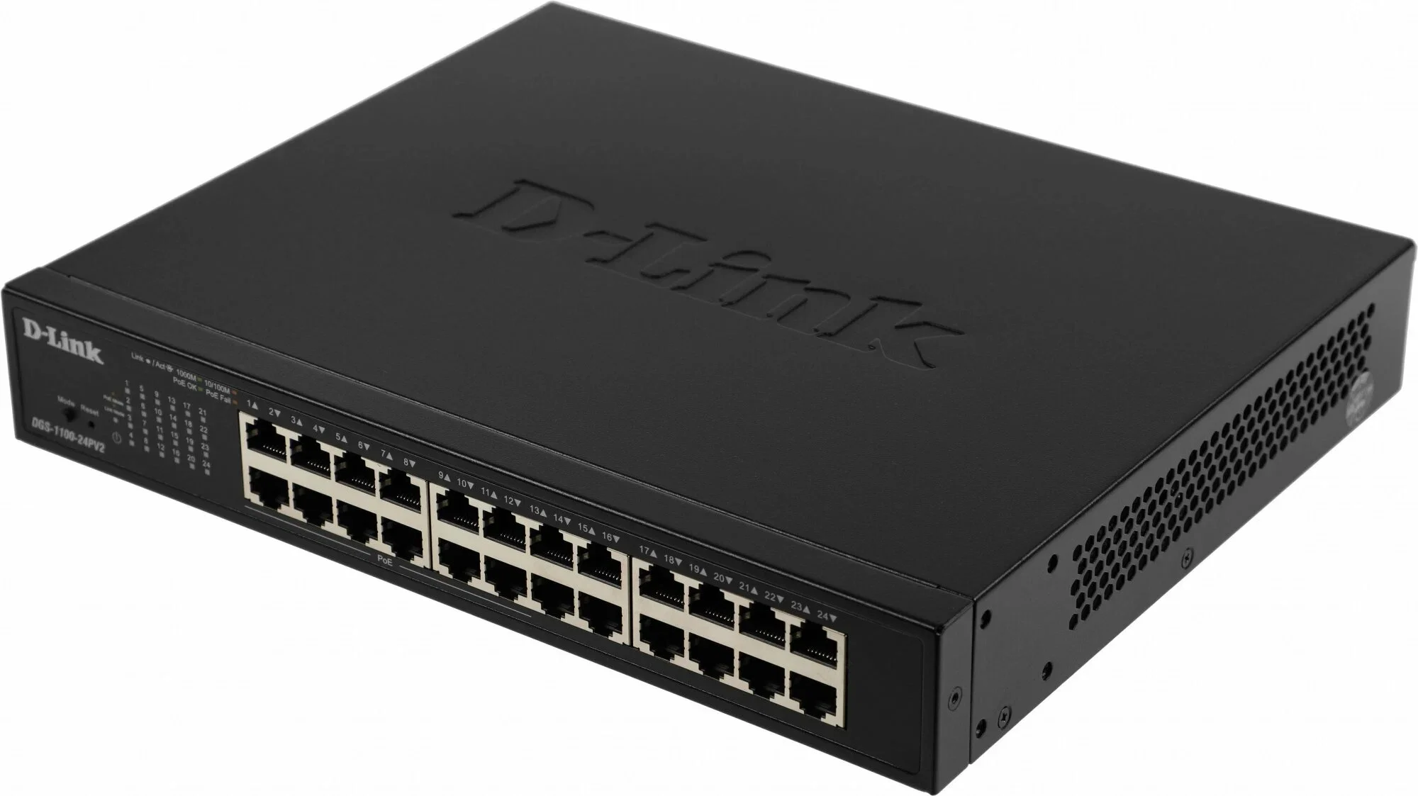 Коммутатор D-Link DGS-1100-10MPPV2/A 8G 2SFP 8PoE+ настраиваемый