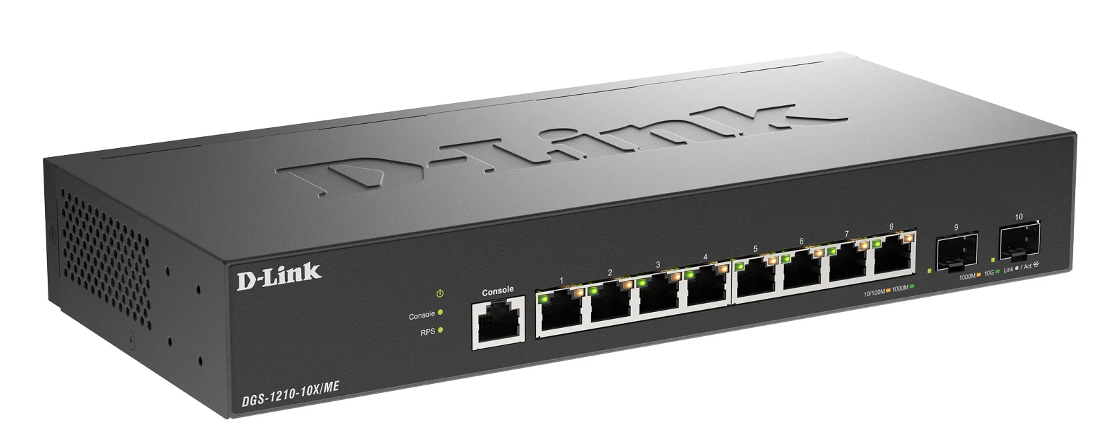 Коммутатор D-Link DGS-1210-10X/ME/C1A 8x1 Гбит/с 2SFP+ управляемый