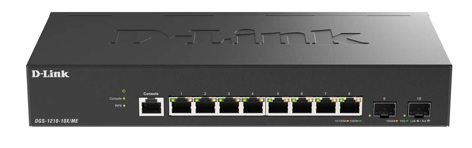Коммутатор D-Link DGS-1210-10X/ME/C1A 8x1 Гбит/с 2SFP+ управляемый