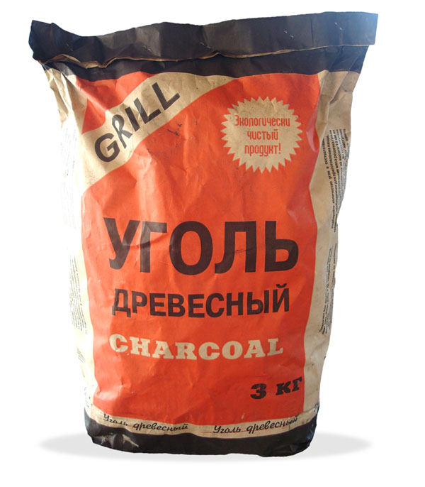 Уголь древесный КРАСНЫЙ 3 кг.