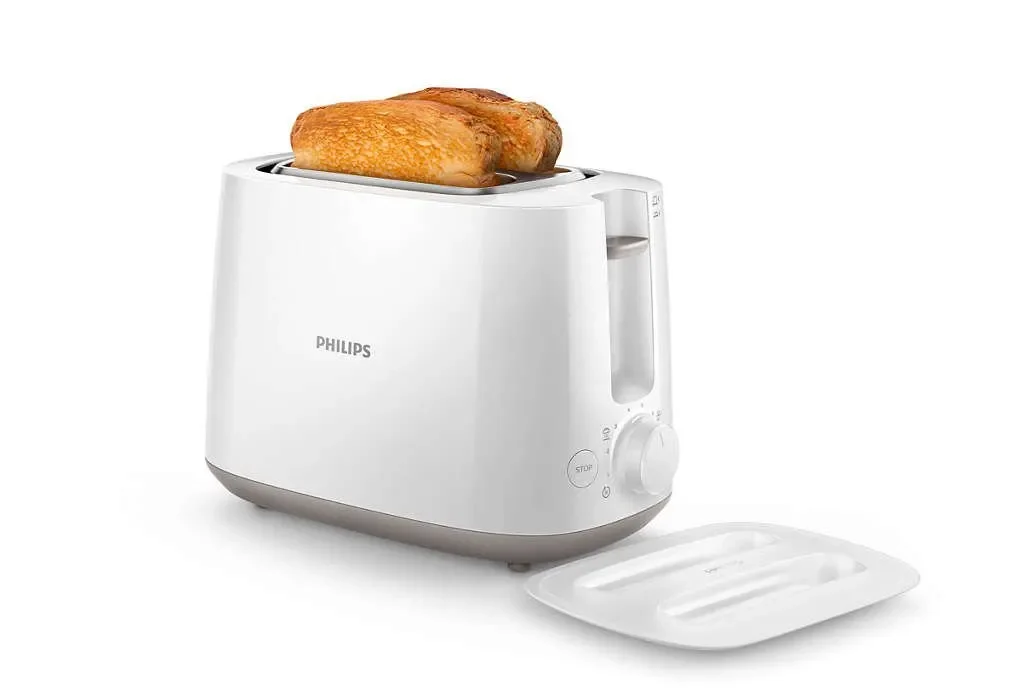 Тостер Philips HD2581, белый (830 Вт, мех, 8 степеней обжаривания, разморозка, подогрев)