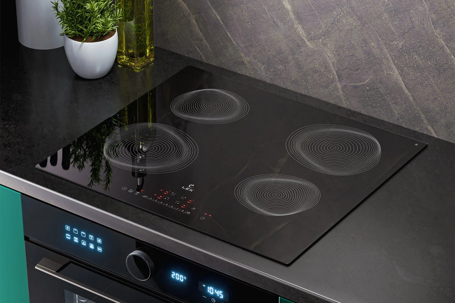 Индукционная варочная поверхность Lex EVI 640 R2 I BL черный