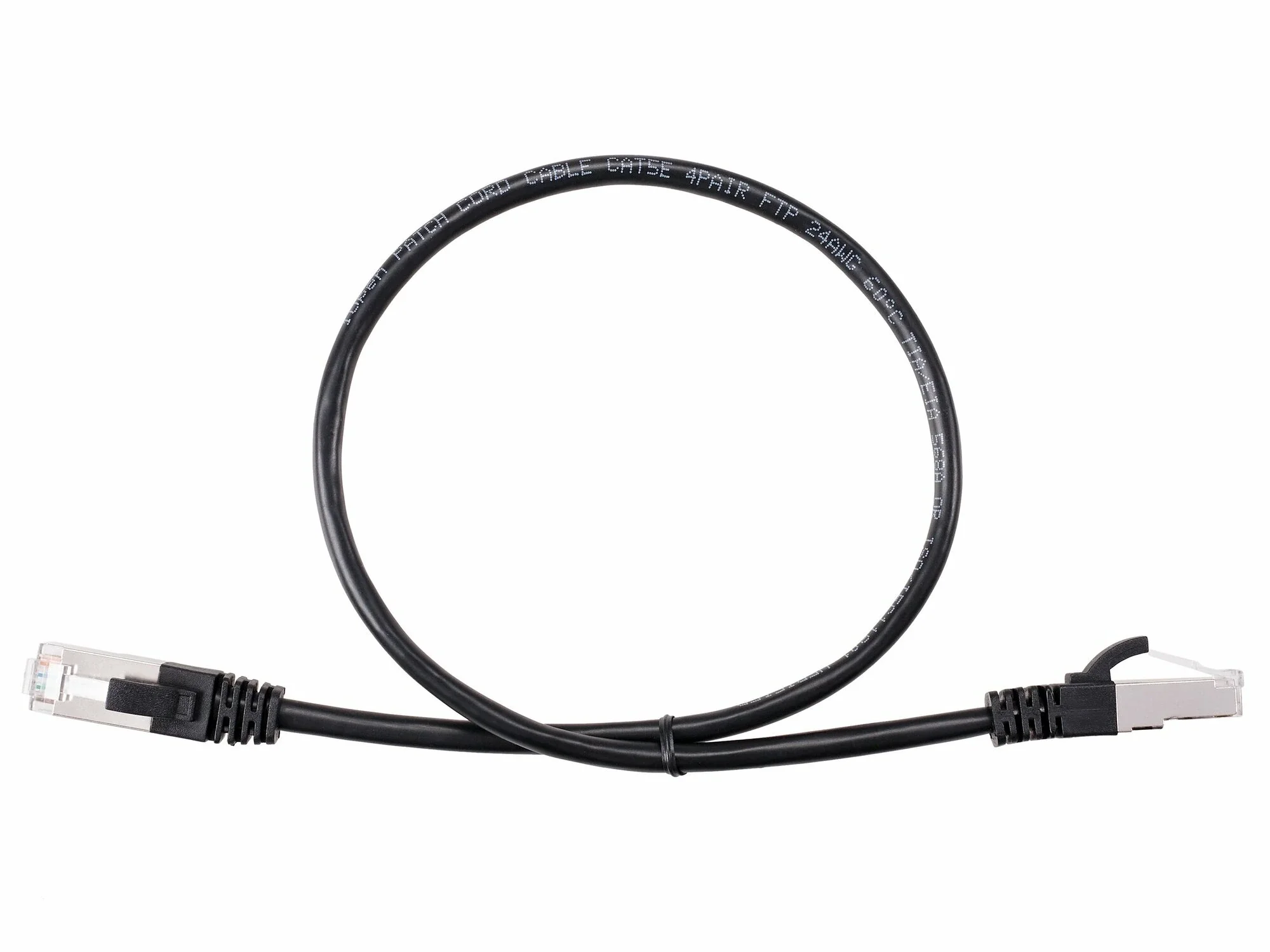 Патчкорд литой iOpen (7/0.20) UTP кат.6 черный 0,5m <ANP612B-BK-0.5M>