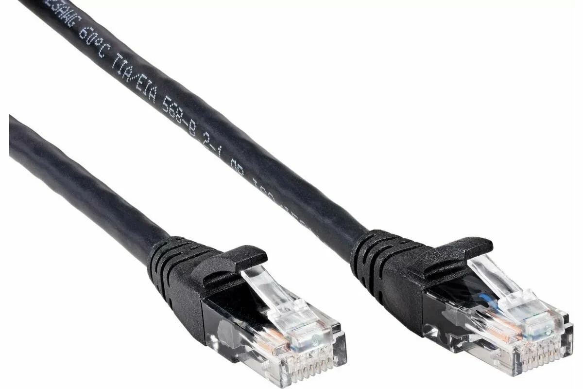 Патчкорд литой iOpen (7/0.20) UTP кат.6 черный 1,5m <ANP612B-BK-1.5M>