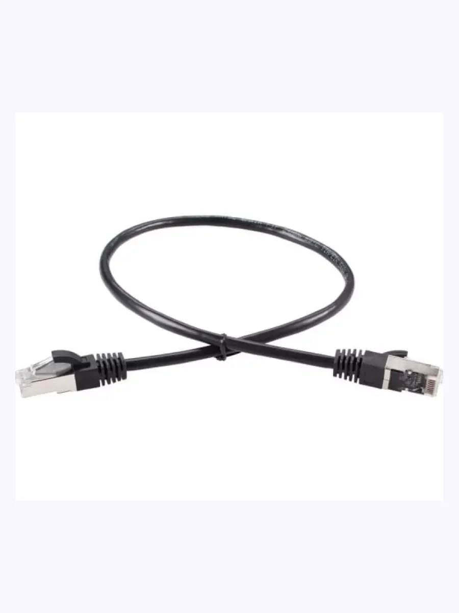 Патчкорд литой iOpen FTP кат.5e (7/0.16) черный 0,5m <ANP522B-BK-0.5M>