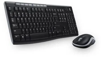 Logitech Комплект беспроводной MK270 (клавиатура + мышь), 1000dpi, RUS, чёрный.