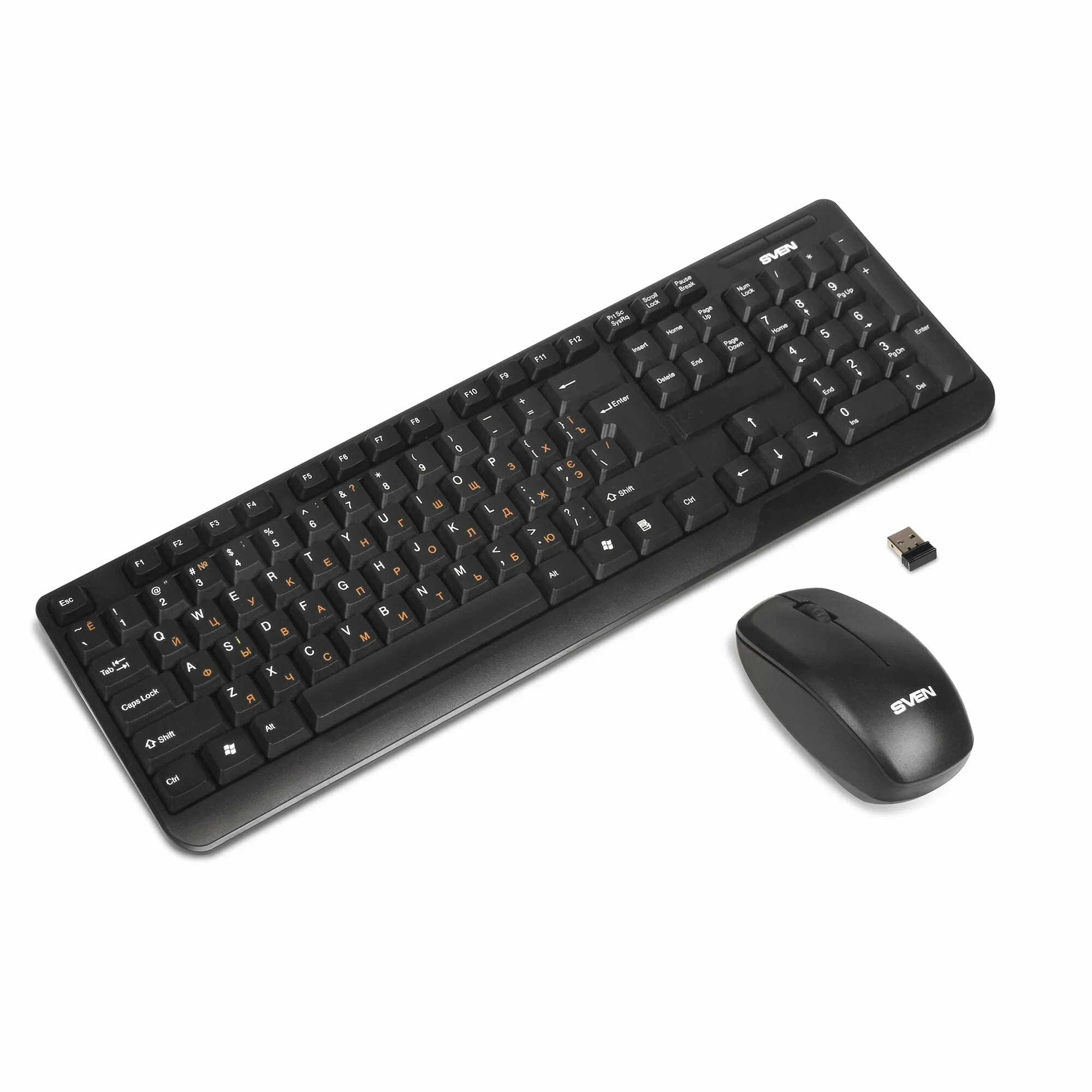 SVEN Комплект беспроводной клавиатура + мышь Comfort 3300 Wireless (104 кл, 1000DPI, 2+1кл.)_1