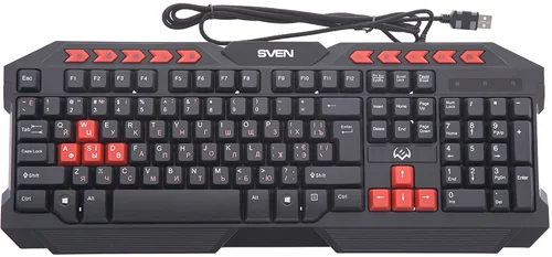SVEN Комплект игровой клавиатура + мышь + коврик GS-9200 (114 кл,, 8 смен. кл., 800-2400DPI, 5+1кл.)