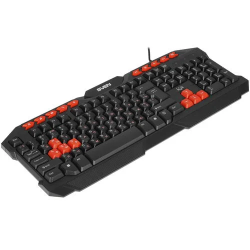 SVEN Комплект игровой клавиатура + мышь + коврик GS-9200 (114 кл,, 8 смен. кл., 800-2400DPI, 5+1кл.)