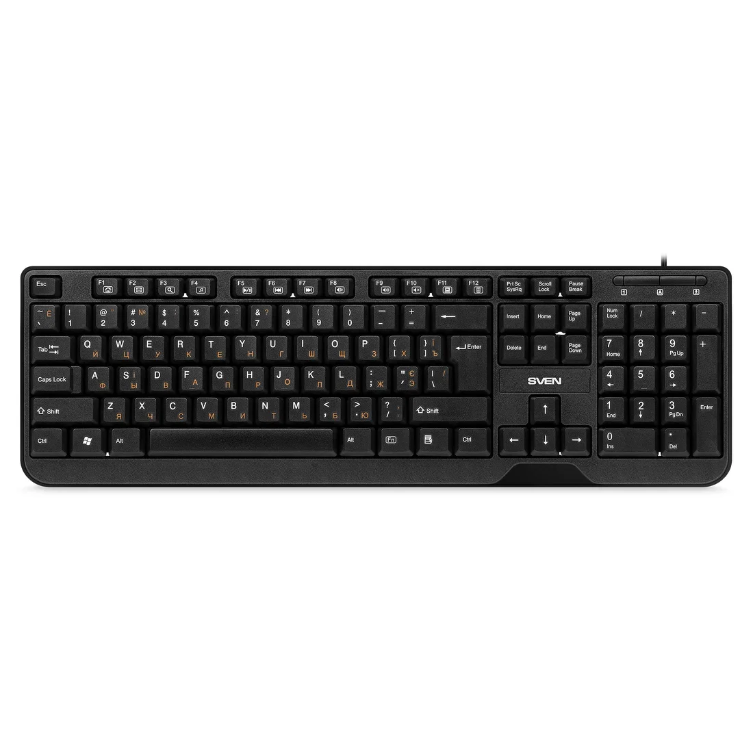 SVEN Комплект проводной клавиатура + мышь KB-S330C черный (104 кл.+12Fn, 1200DPI, 2+1кл)