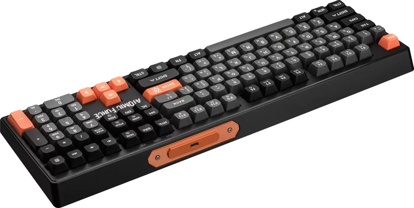 Defender Игровая клавиатура проводная Atomic Force GK-005 RU,чер/сер,108кн+FN,радуж,1.5м