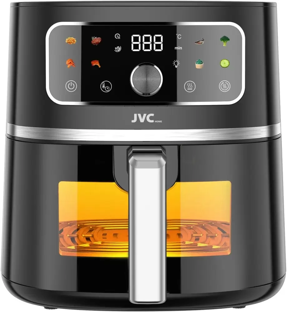 Аэрогриль JVC JK-MB055, 1750 Вт, 5,5л, антипригар. покрытие, 8 программ.