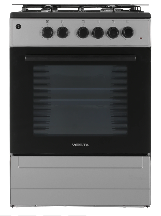 Комбинированная плита VESTA Valencia VGE 50 10-E Серый CHU с VD
