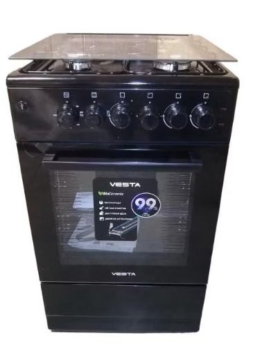 Комбинированная плита VESTA Valencia VKE 50 10-E Чёрный с VD