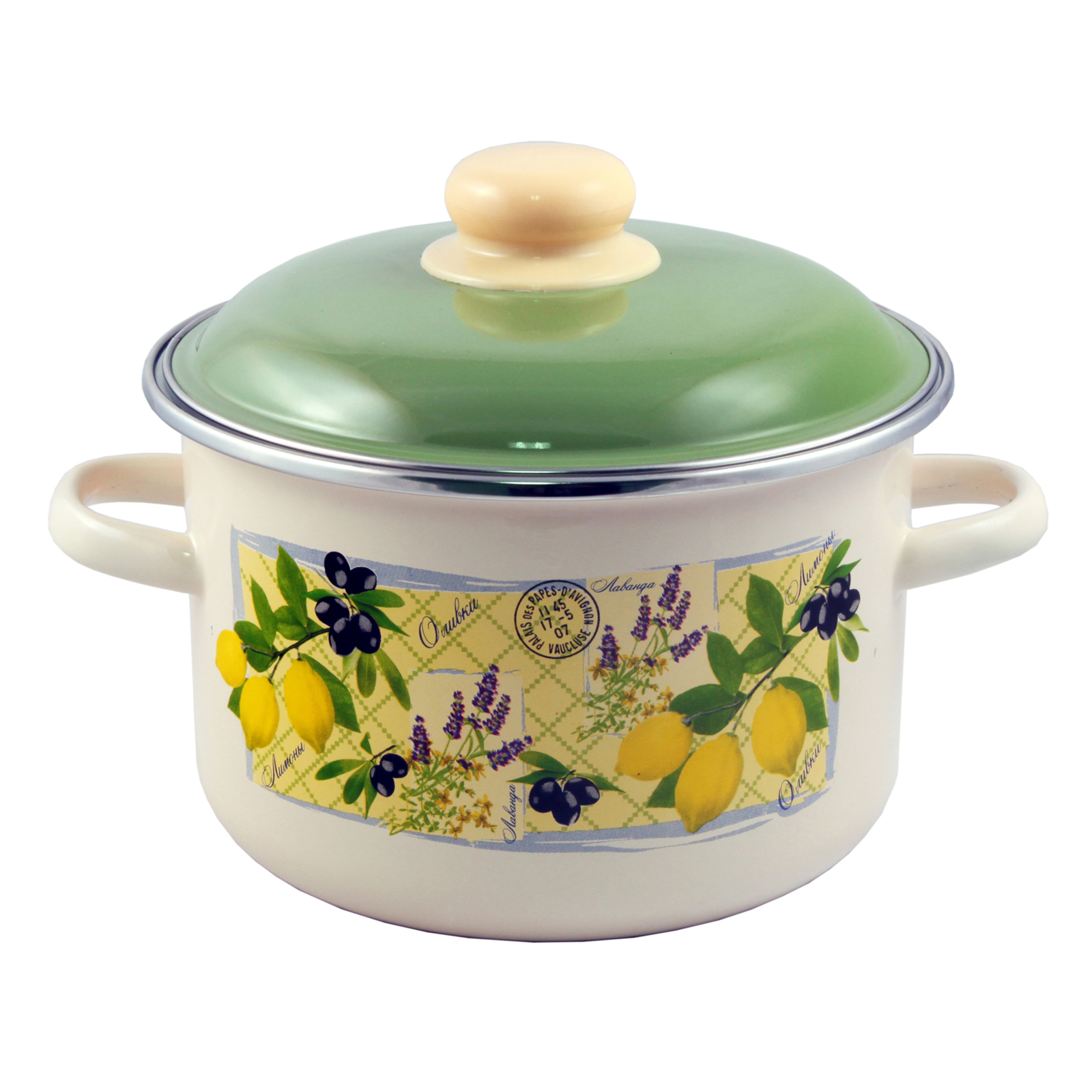 Кастрюля эмал цил Vintage 4,0л ТМ Appetite