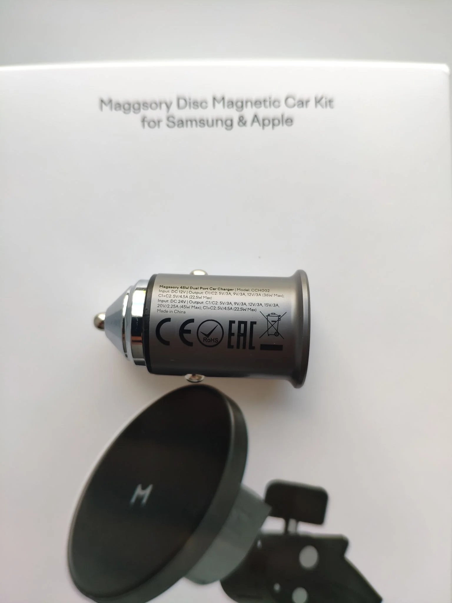Зарядное устройство Magssory Disc для Samsung и Apple с магнитами (KIT002) midnight/полночь