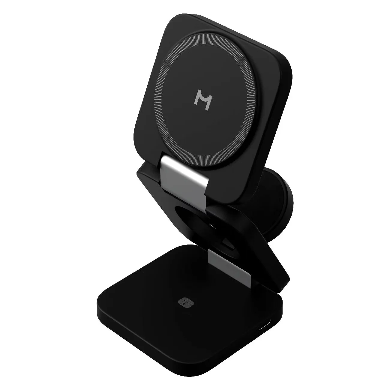 Зарядное устройство Magssory Flex 3 в 1 для Apple, с магнитами совместимое с MagSafe, черный