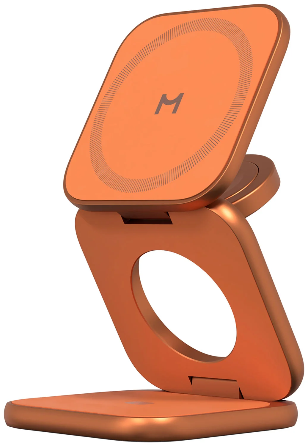 Зарядное устройство Magssory Fold Ultra для Apple с магнитами, с поддержкой Qi2.2, оранжевый