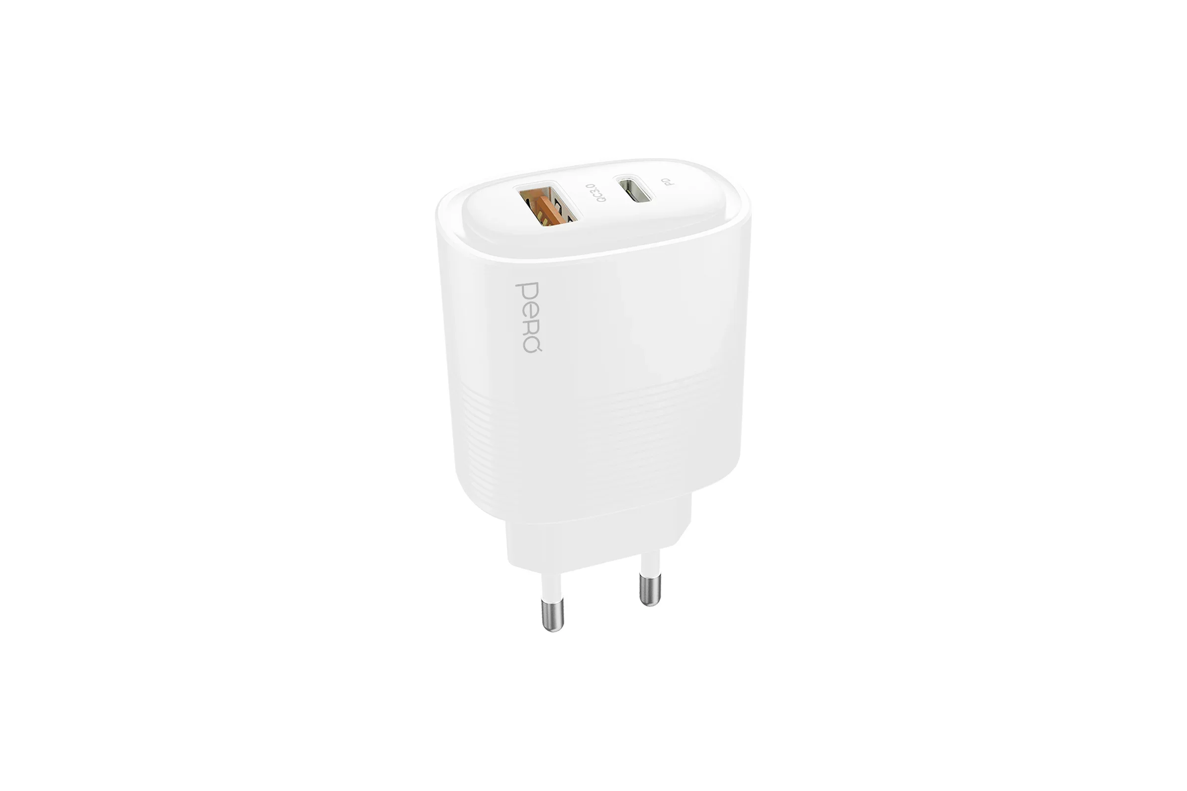 Зарядное устройство Pero TC11 USB-A QC3.0 + USB-C PD 45W черный