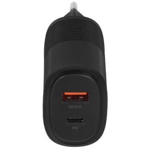Зарядное устройство Pero TC11 USB-A QC3.0 + USB-C PD 45W черный