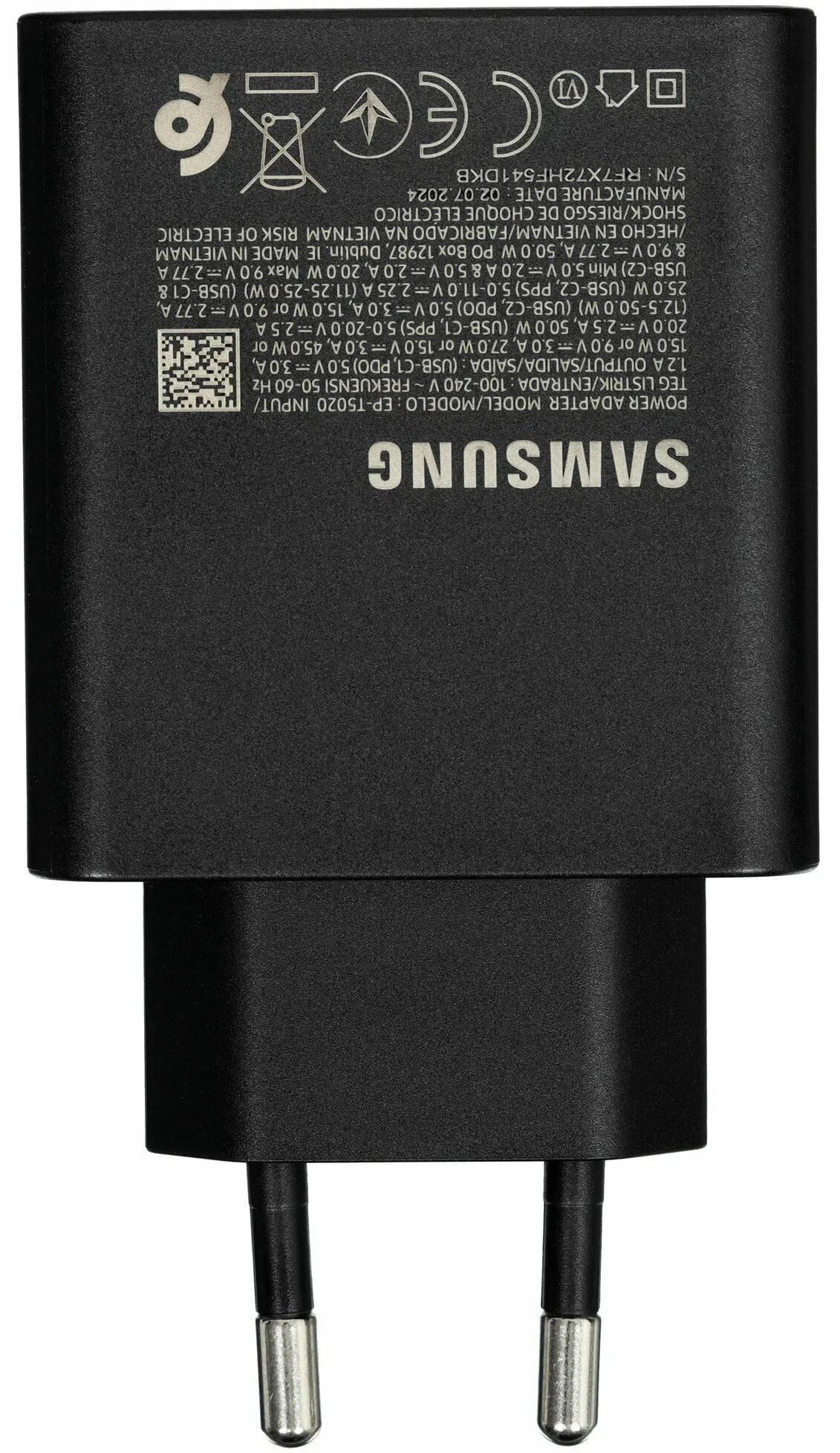 Зарядное устройство Samsung EP-T5020X, 50W, 2xUSB-C, Черный (EP-T5020XBEGEU)