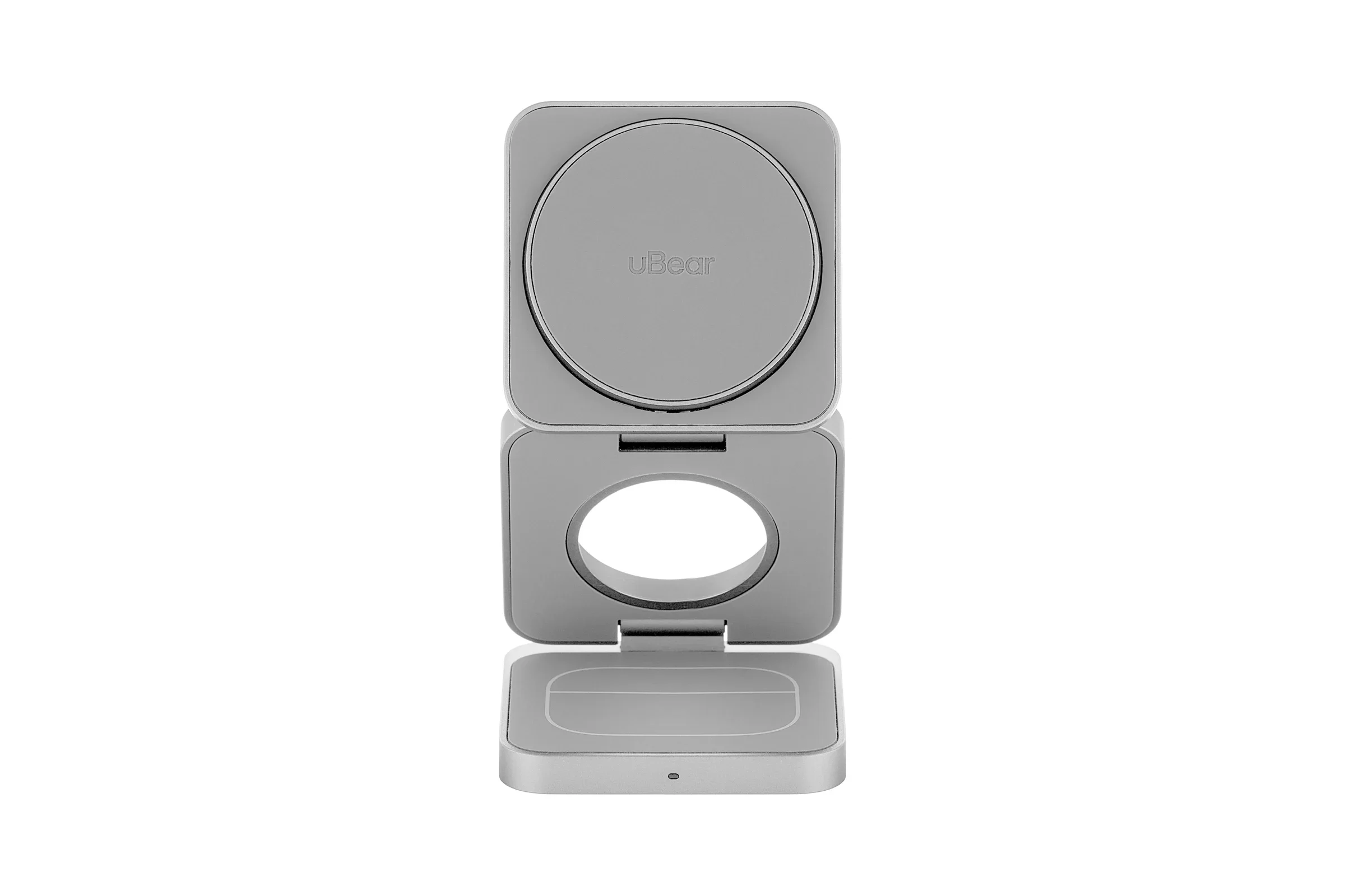 Зарядное устройство uBear Balance 3 в 1, MagSafe, 25 Вт, серебристый (WL09SL31-ADM)