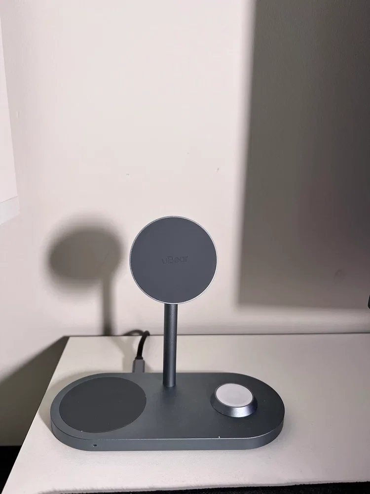Зарядное устройство uBear Balance 3 в 1, MagSafe, 25 Вт, серый (WL09SG31-ADM)