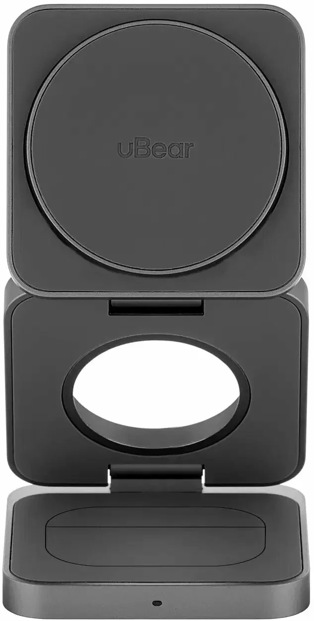 Зарядное устройство uBear Balance 3 в 1, MagSafe, 25 Вт, серый (WL09SG31-ADM)
