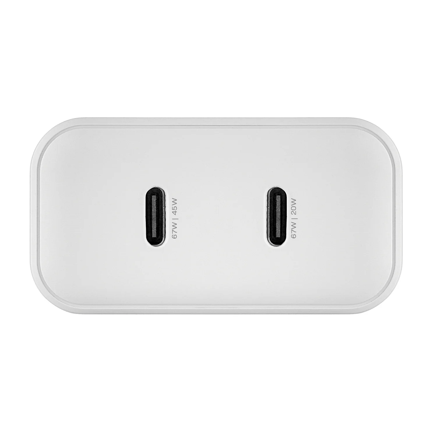 Зарядное устройство uBear Motion, GaN, 45 Вт, белый (WC17WH45-2C)