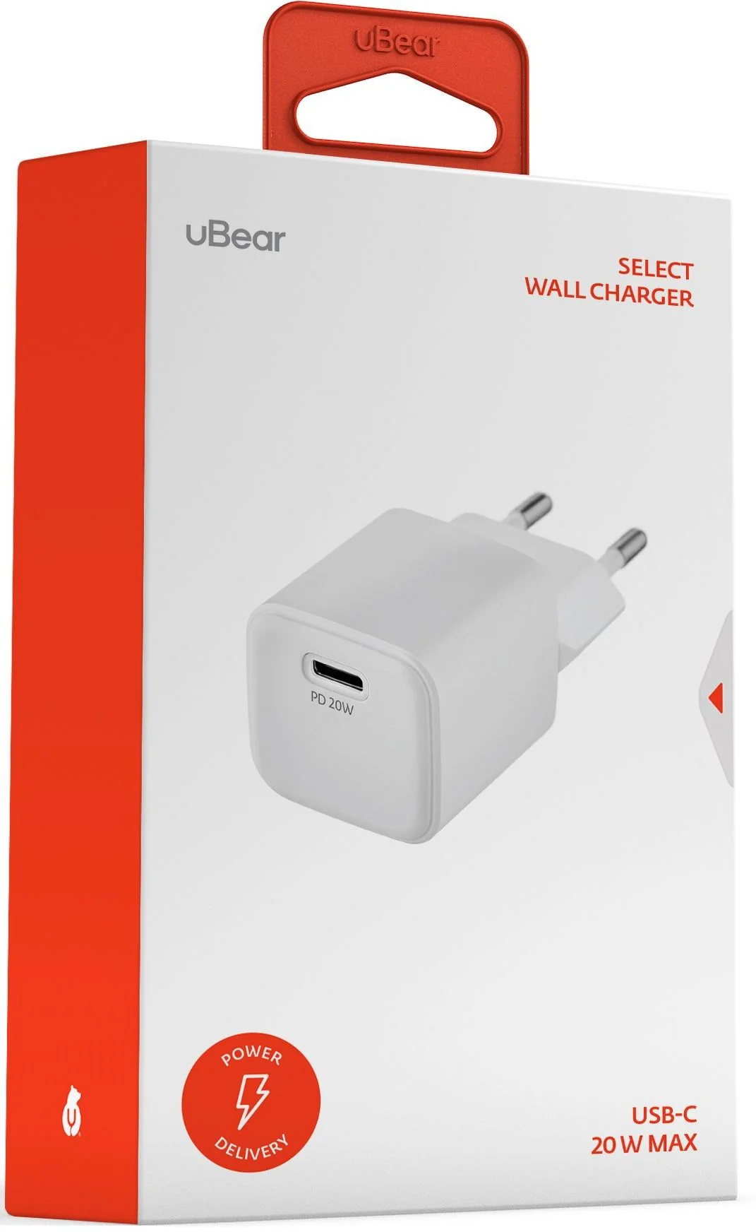 Зарядное устройство uBear Select белый (WC20WH01-AD)