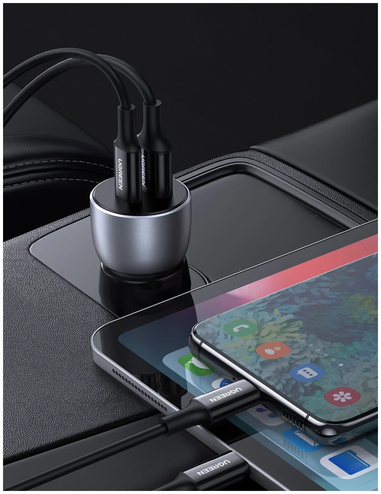Зарядное устройство Ugreen USB-A + USB-C, 42.5 Вт (60980)