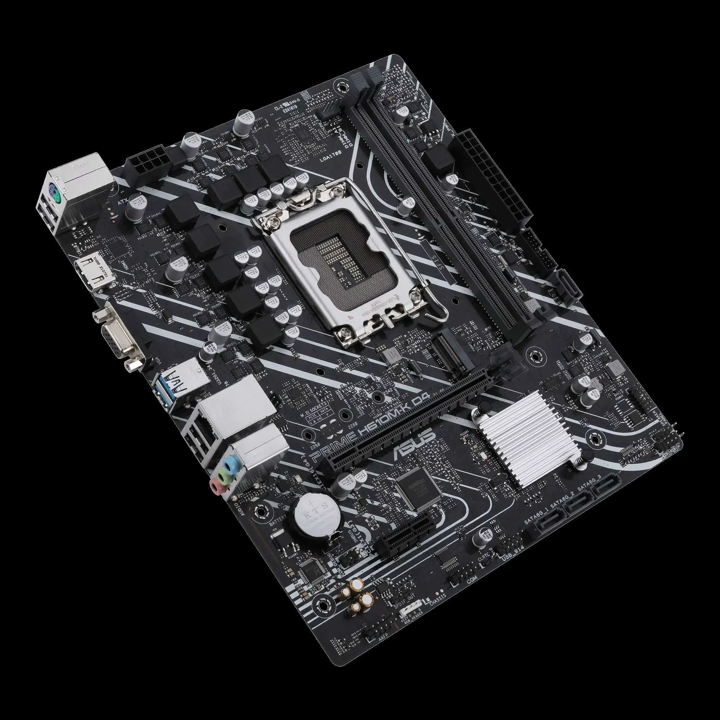 Материнская плата Asus PRIME H610M-K D4 ARGB (LGA1700, mATX)
