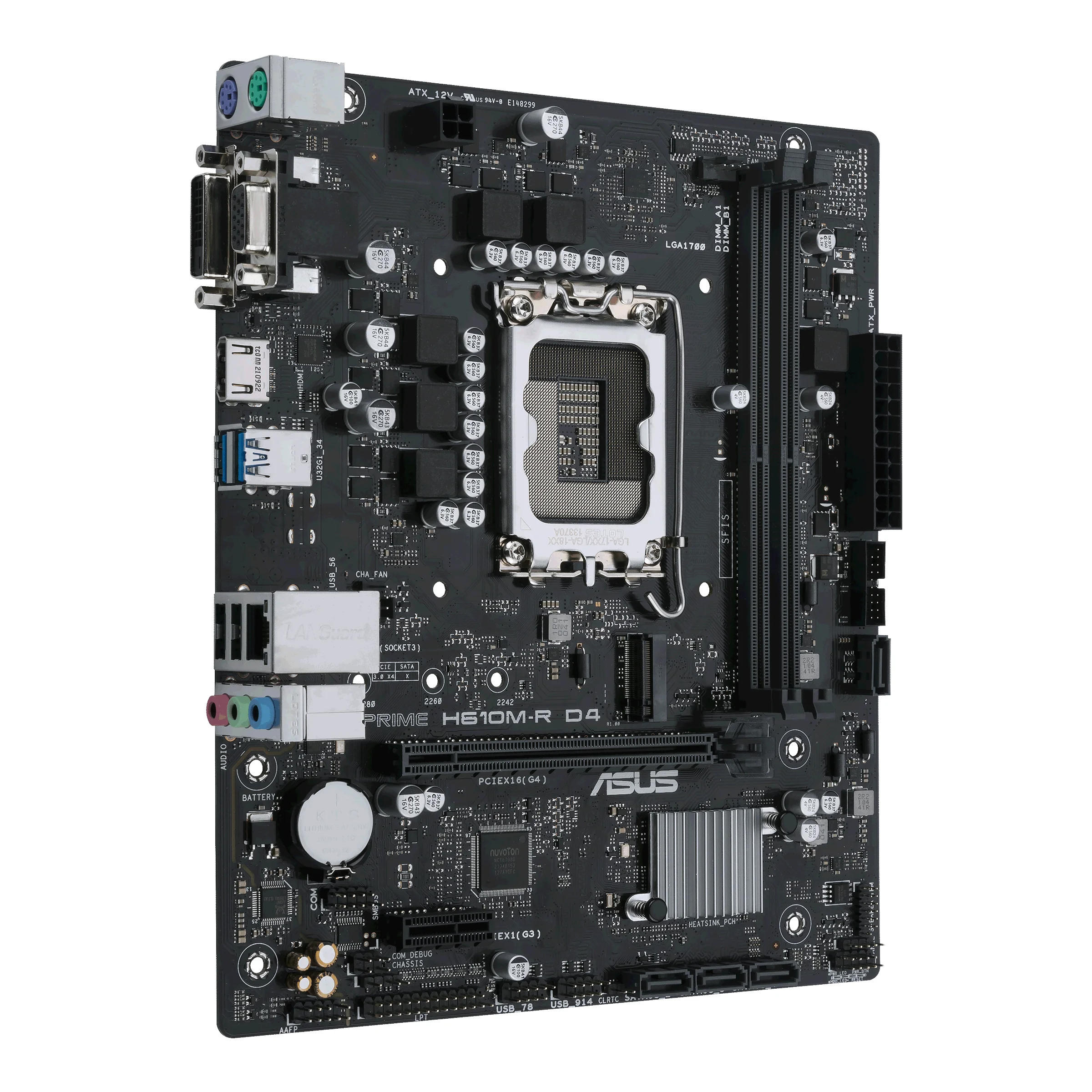 Материнская плата Asus PRIME H610M-R D4-SI (LGA1700, mATX)