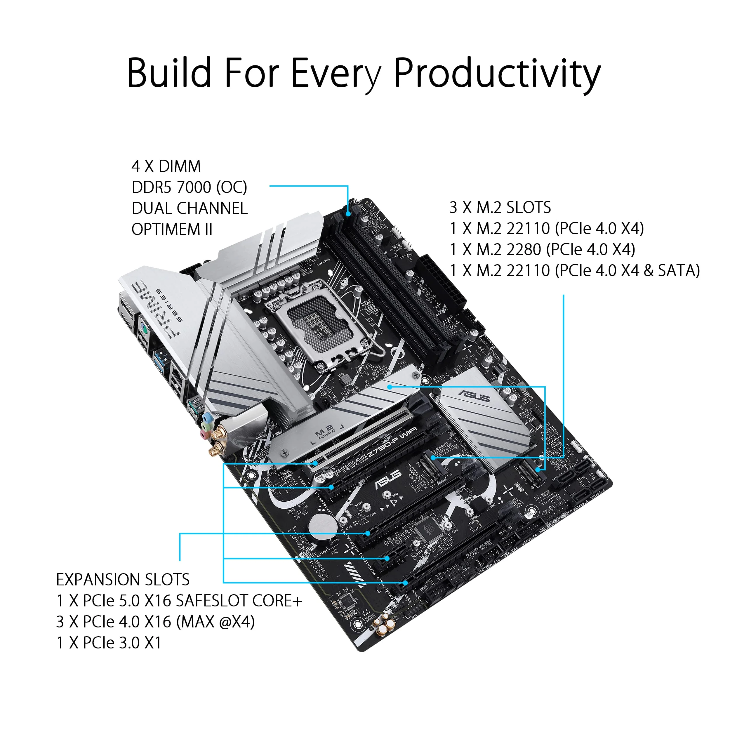 Материнская плата Asus PRIME Z790-P WIFI (LGA1700, ATX)