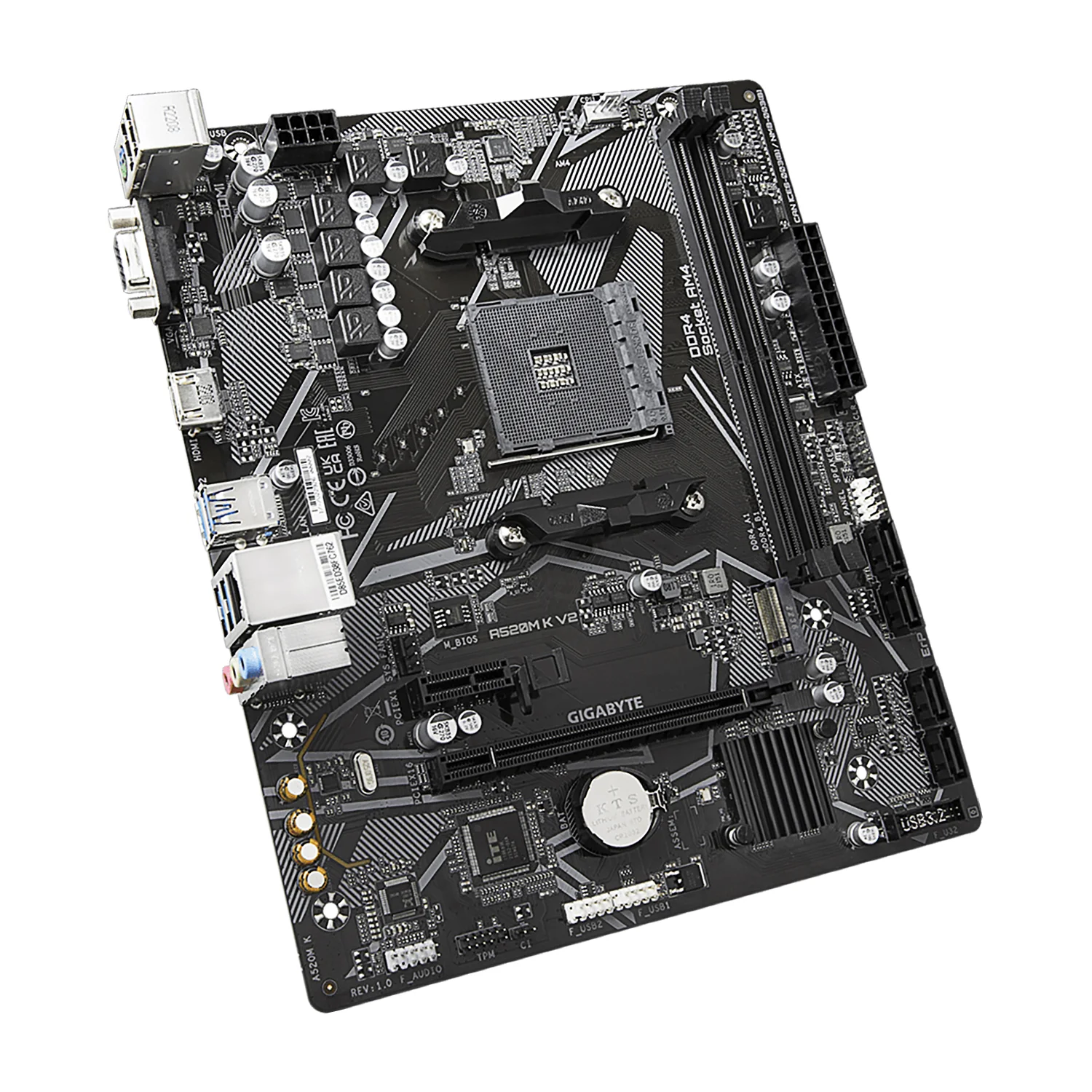 Материнская плата Gigabyte A520M K V2 (AM4, mATX)