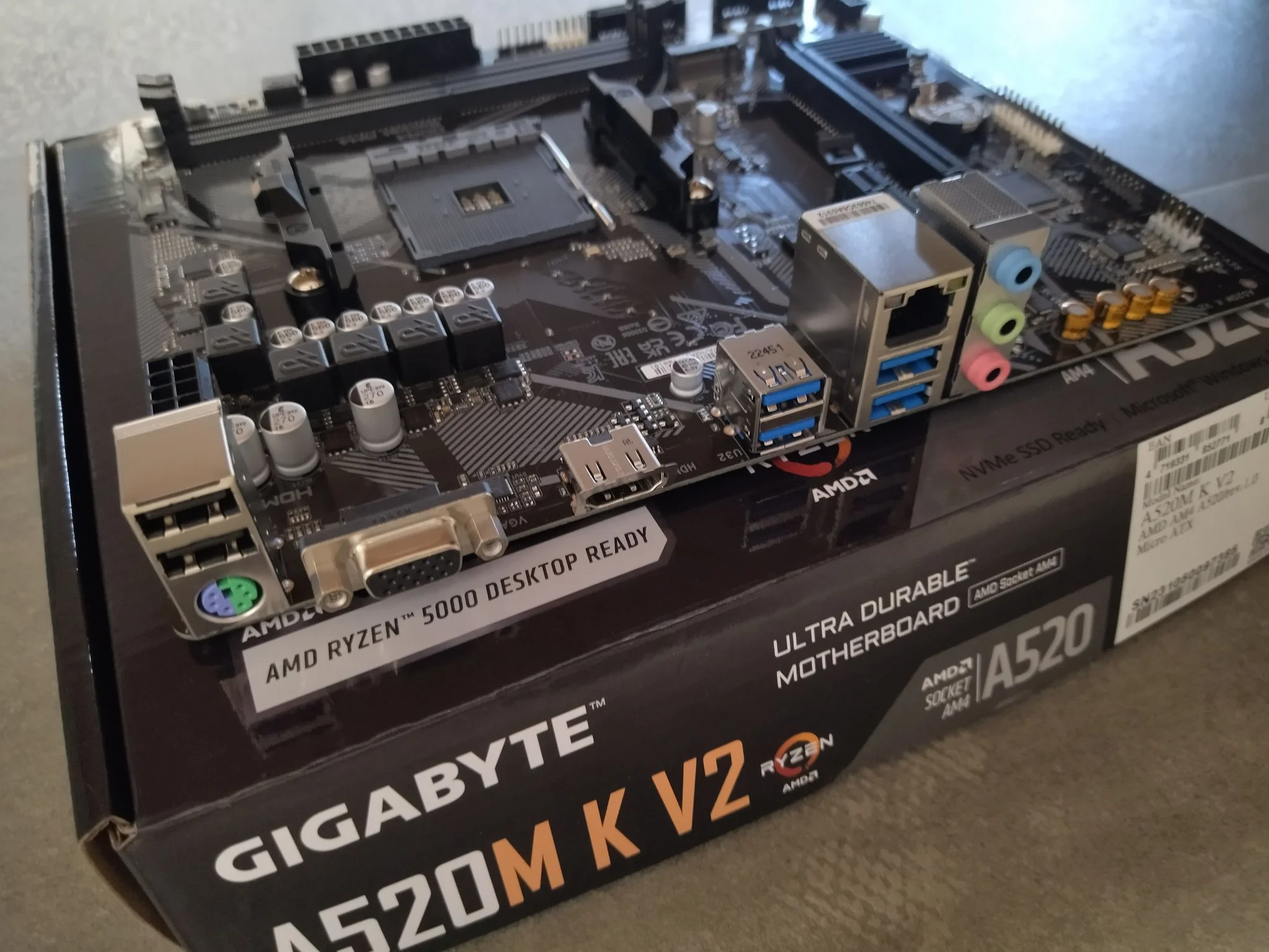 Материнская плата Gigabyte A520M K V2 (AM4, mATX)