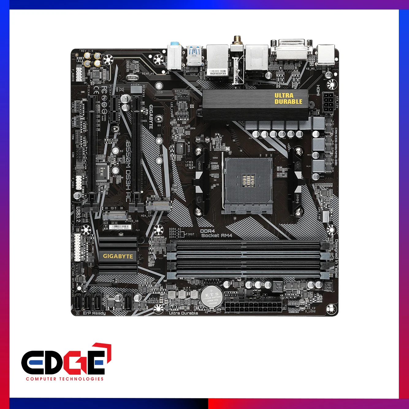 Материнская плата Gigabyte B550M DS3H AC R2 (AM4, mATX)