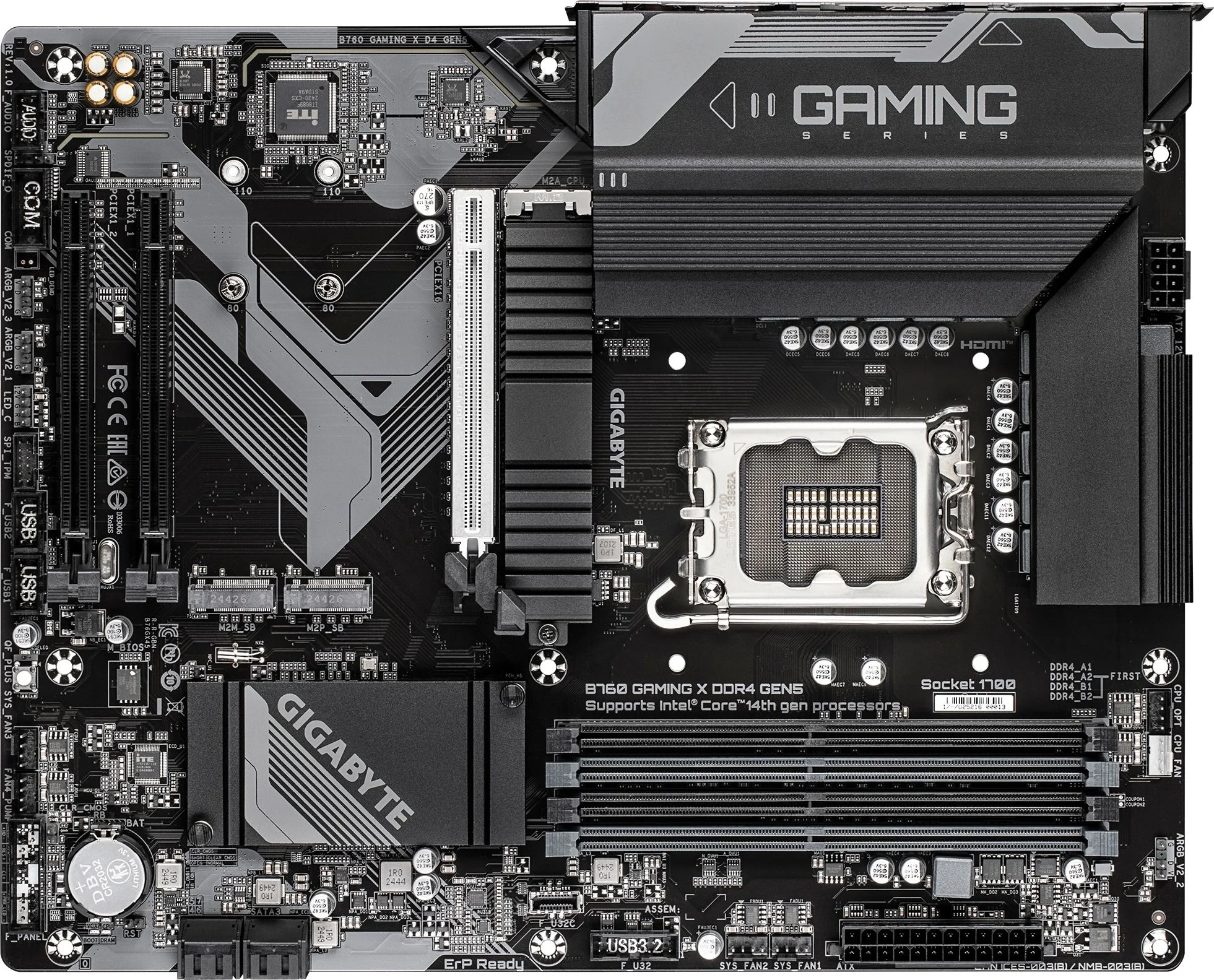 Материнская плата Gigabyte B760 GAMING X GEN5 (LGA1700, ATX)