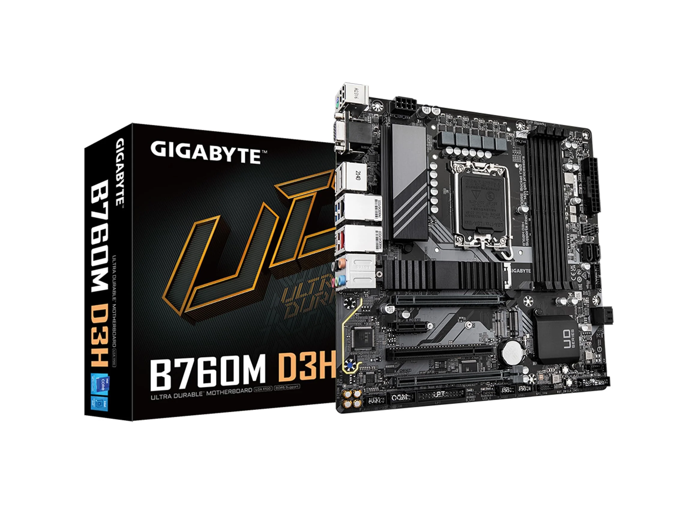 Материнская плата Gigabyte B760M D3HP (LGA1700, mATX)