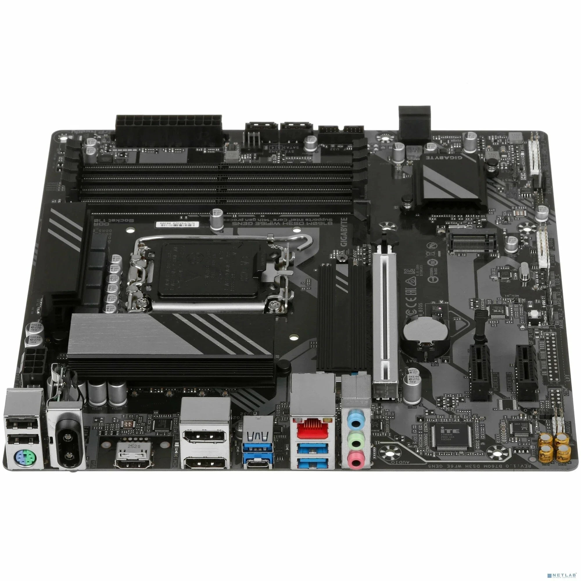 Материнская плата Gigabyte B760M DS3H WiFi6E GEN5 (LGA1700, MATX)