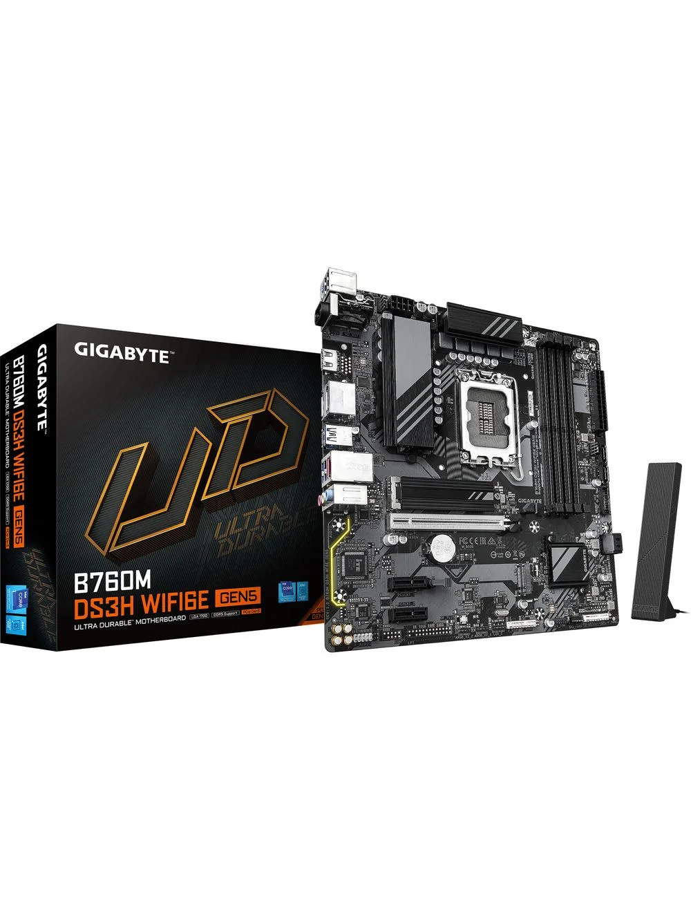 Материнская плата Gigabyte B760M DS3H WiFi6E GEN5 (LGA1700, MATX)