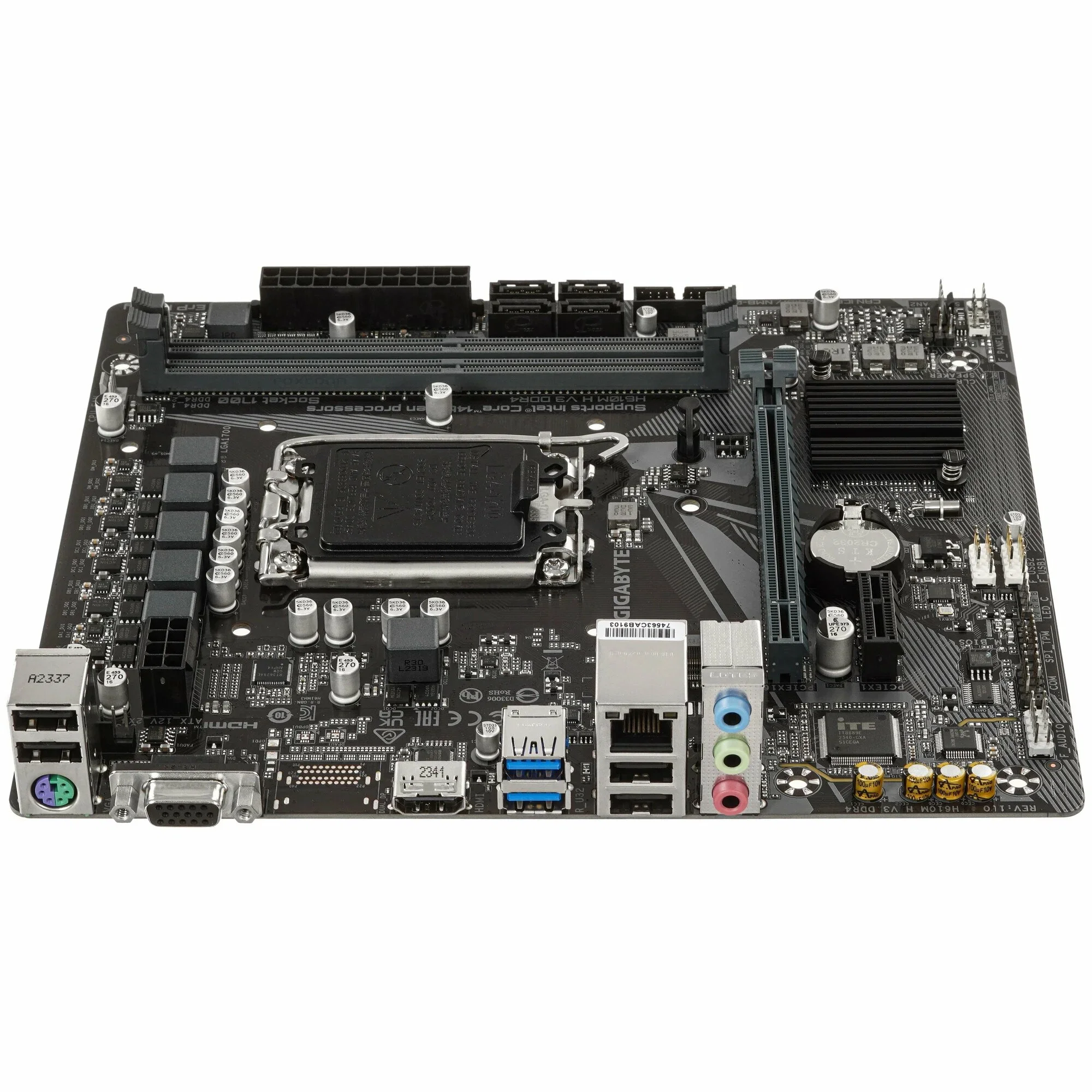 Материнская плата Gigabyte H610M H V3 DDR4 (LGA1700, mATX)