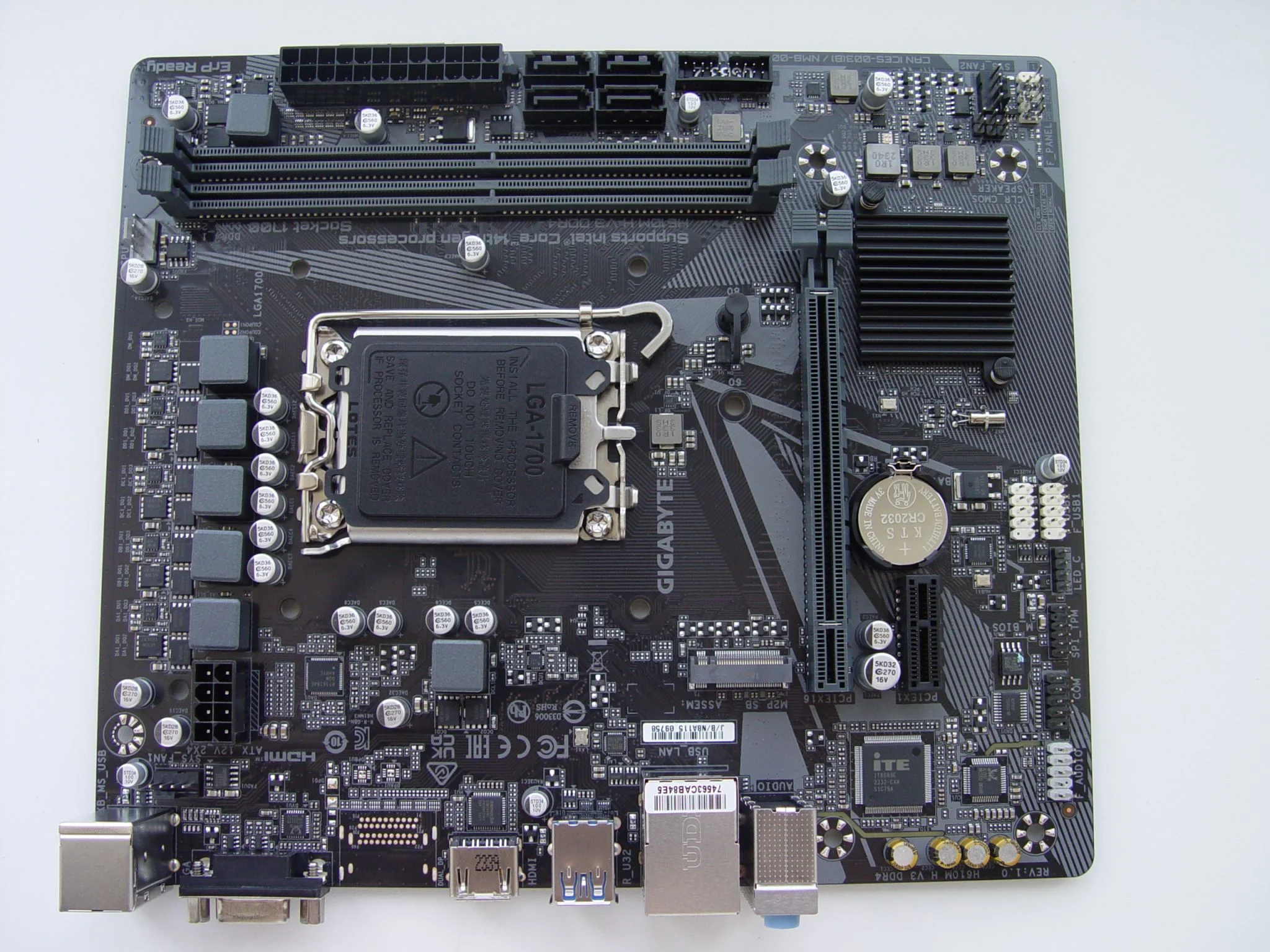 Материнская плата Gigabyte H610M H V3 DDR4 (LGA1700, mATX)