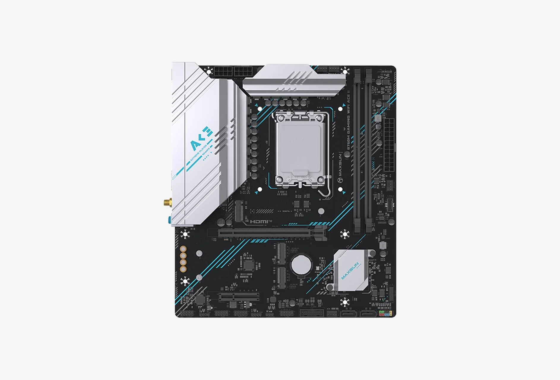 Материнская плата Maxsun MS-B760M GAMING WIFI ACE (LGA1700, mATX)